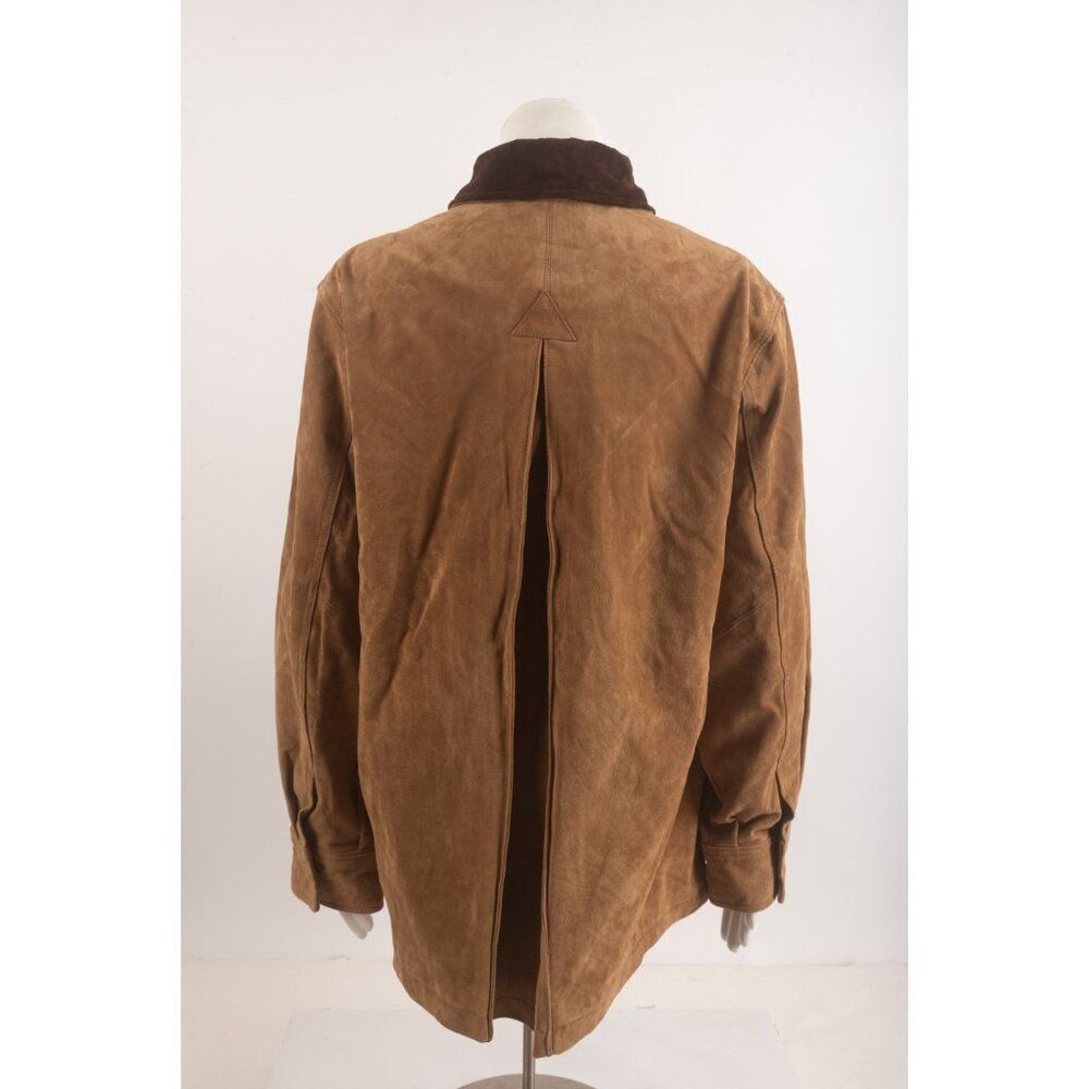 Zara Womans Jacket Coat Suede Pig Leather Size S Small Tan Brown 4341/755 NWT - Picture 6 of 8